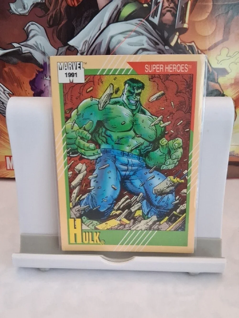 Marvel Hulk Comic Art Print - Green Blue Red